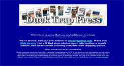 Desktop Screenshot of ducktrappress.com