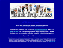 Tablet Screenshot of ducktrappress.com